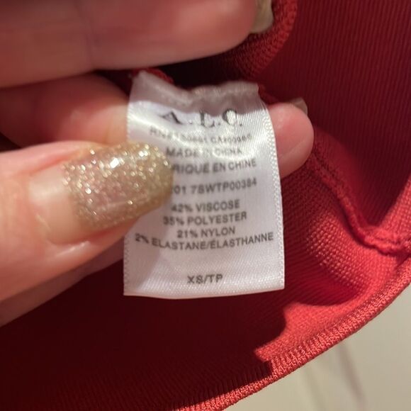 Alc one shoulder crop top ribbed xs - Picture 6 of 8